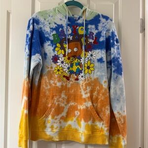 Nickelodeon Rugrats Susie Tie-Dye Hoodie Y2K Size Small 1990s
